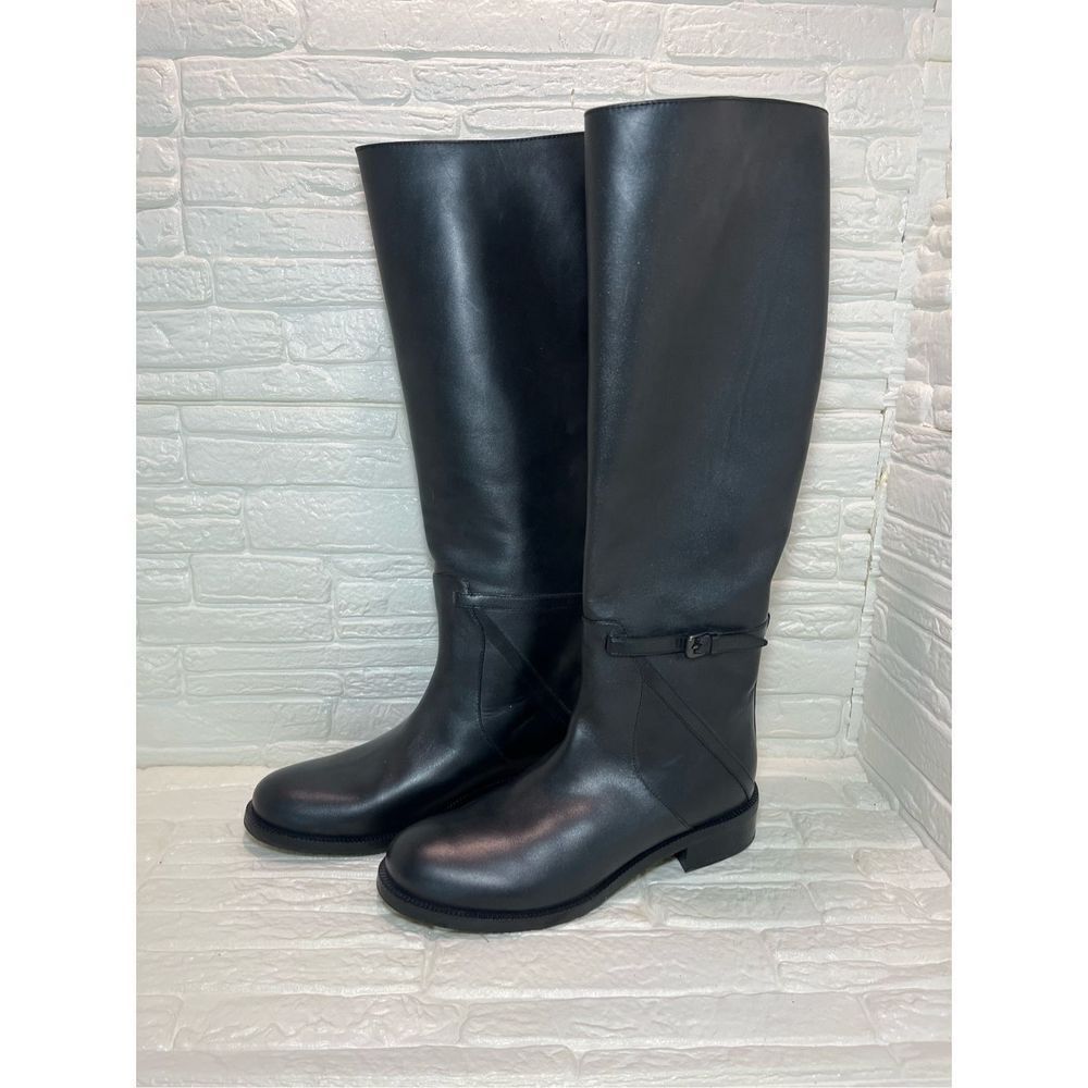 BOTTEGA VENETA Leather Riding Boots In Black